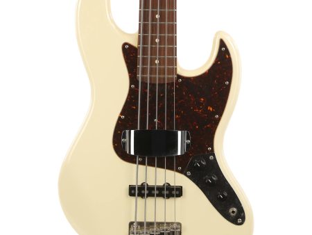 Fender CIJ Jazz Bass V 5-String Olympic White For Discount