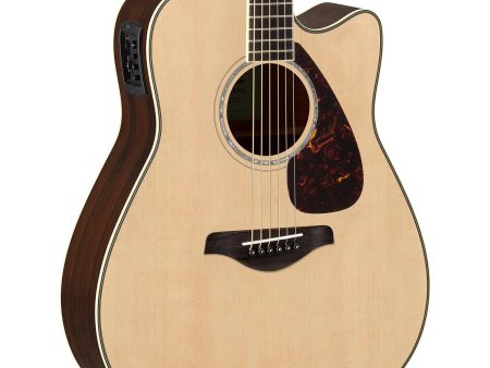 Yamaha FGX830C Dreadnought Cutaway Acoustic-Electric Natural Used For Cheap