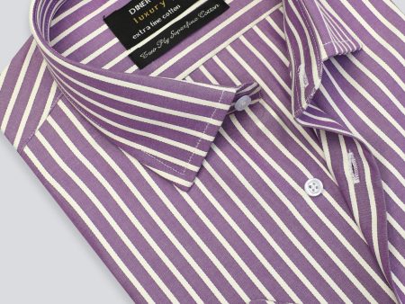 Purple Bengal Stripe Formal Shirt Online now