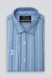 Blue Broadstripes Formal Shirt Hot on Sale