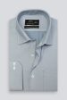 Light Grey Pinpoint Textured Formal Shirt Hot on Sale