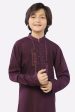 Dark Purple Boys Kurta Shalwar Hot on Sale