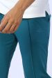 Teal Causal Knitted Trouser Hot on Sale