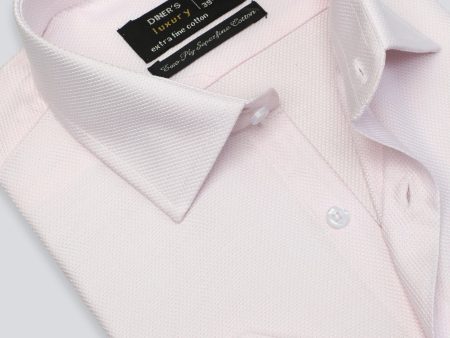 Pink Dobby Self Formal Shirt Sale