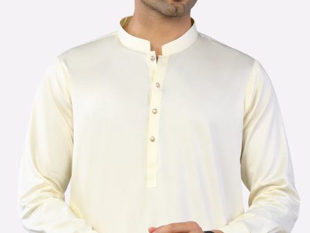 Cream Cotton Shalwar Kameez Sale