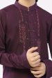 Dark Purple Boys Kurta Shalwar Hot on Sale