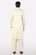 Cream Cotton Shalwar Kameez Sale