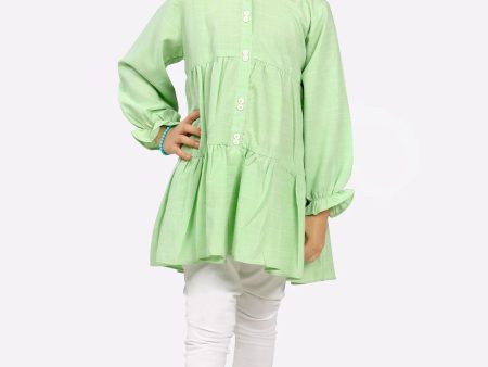 Light Green Dyed Girls Kurti Online now