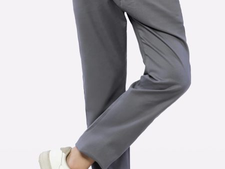 Grey Relaxed Fit Cotton Chino Online