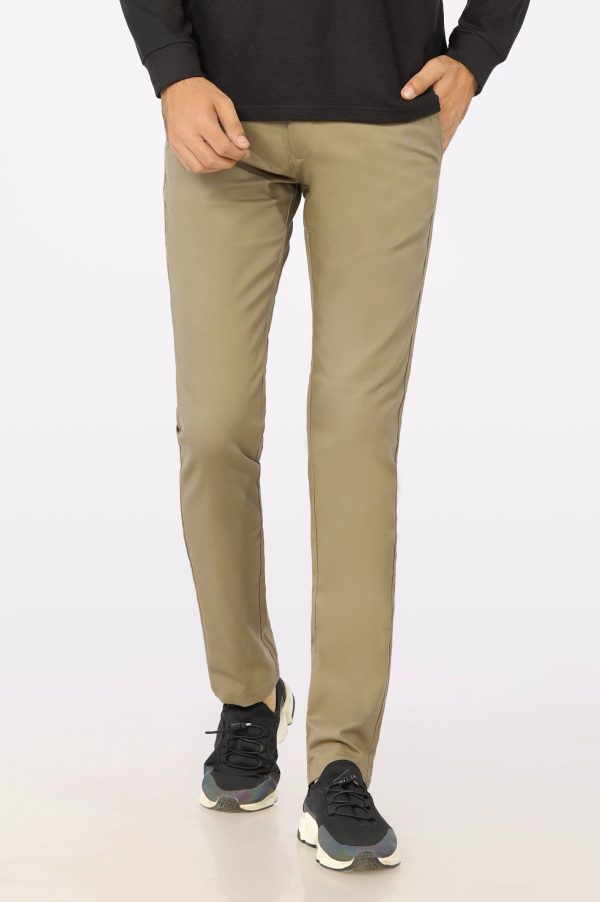 Brown Smart Fit Cotton Chino Online Sale