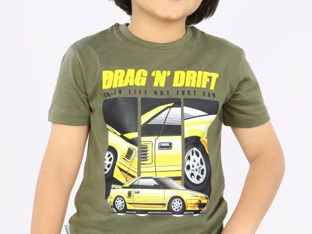 Car Print T-Shirt For Discount