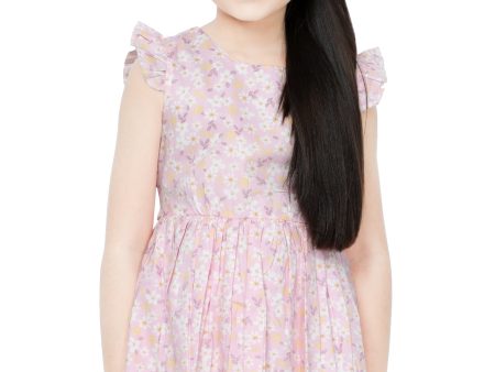 Girls Frock in Pink SKU: KGL-0335-PINK For Cheap