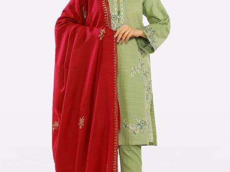 Red Embroidered Ladies Shawl Online Sale