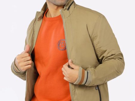 Khaki Reversible Men s Jacket Online now