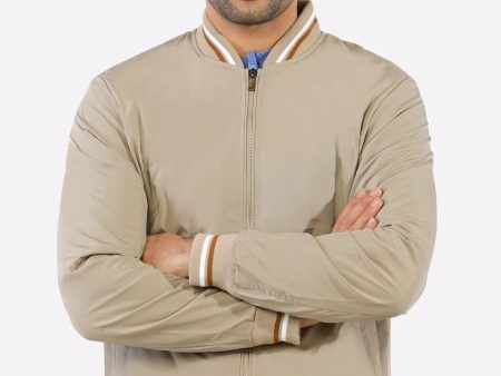 Men s Khaki Bomber Jacket Online