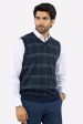 Dark Blue V-Neck Gents Sweater Supply