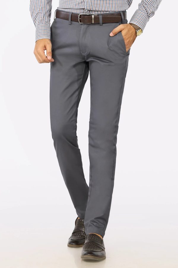 Grey Smart Fit Cotton Chino Sale