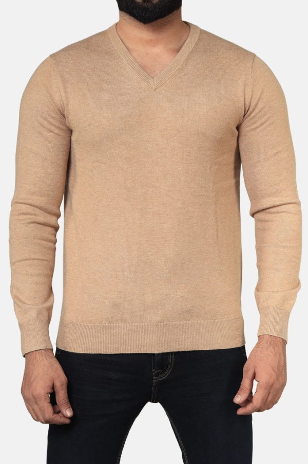 Gents Sweater In Fawn SKU: SA520-Fawn Online Hot Sale