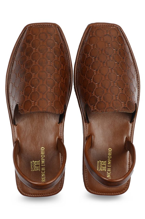 French Emporio Men s Sandal SKU: SLD-0039-BROWN Online