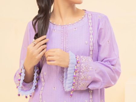 2PC Unstitched Embroidered Fashion