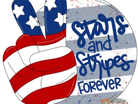 America peace sign Stars and Stripes Template Online Hot Sale