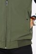 Mens Olive Sleeveless Quilted Bomber Vest Fashion