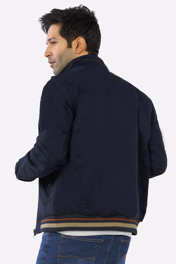 Navy Blue Reversible Men s Jacket For Sale