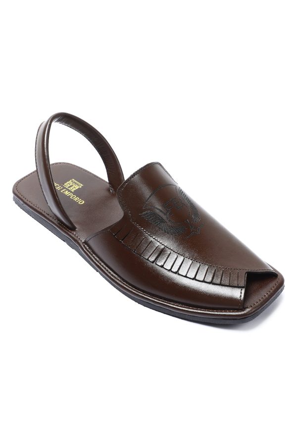 French Emporio Men s Sandal SKU: SLD-0038-BROWN on Sale