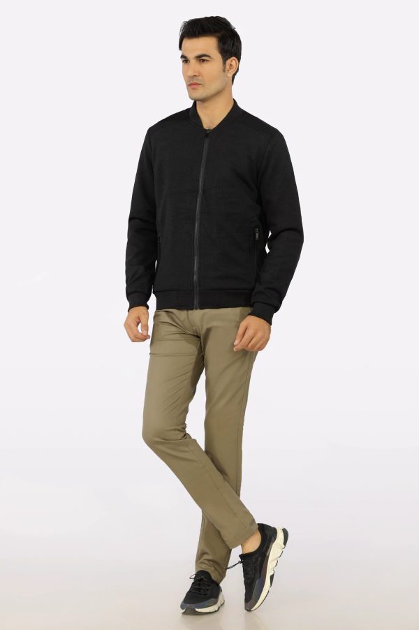 Black Prestige Knit Jacket Online Sale