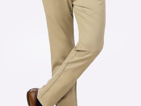 Beige Smart Fit Cotton Chino Fashion