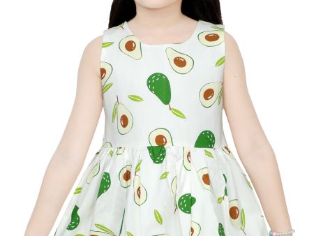 Girls Frock in White SKU: KGL-0338-WHITE For Discount