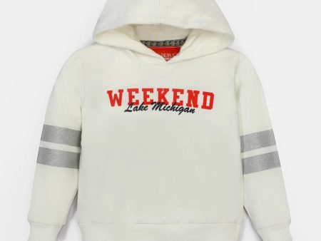 Off White Infant Girls Hoodie Supply