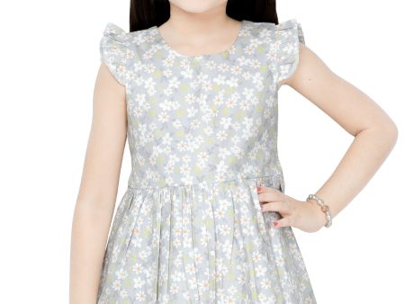 Girls Frock in Grey SKU: KGL-0335-GREY Online Hot Sale