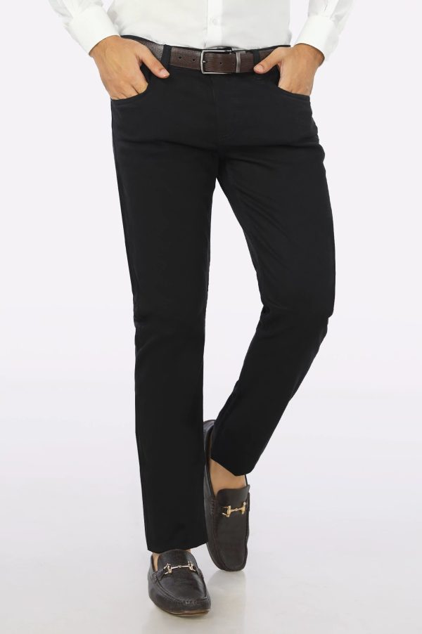 Black Smart Fit Cotton Chino Online