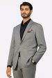 Men s Heather Grey Formal Suit For Sale