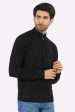 Black Quarter Zip Gents Sweater For Sale