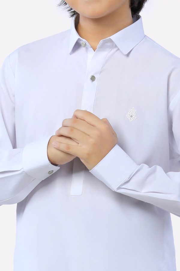 White Boys Kameez Shalwar Online now