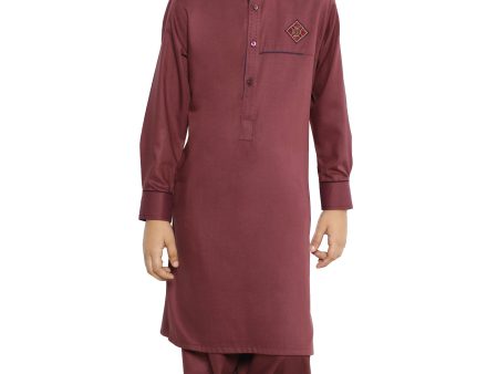 Boys Shalwar Suit SKU: KBH-0128-D-PURPLE Discount