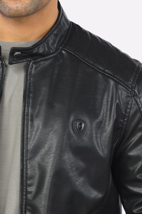 Mens Black Biker Leather Jacket For Cheap