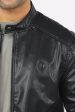 Mens Black Biker Leather Jacket For Cheap