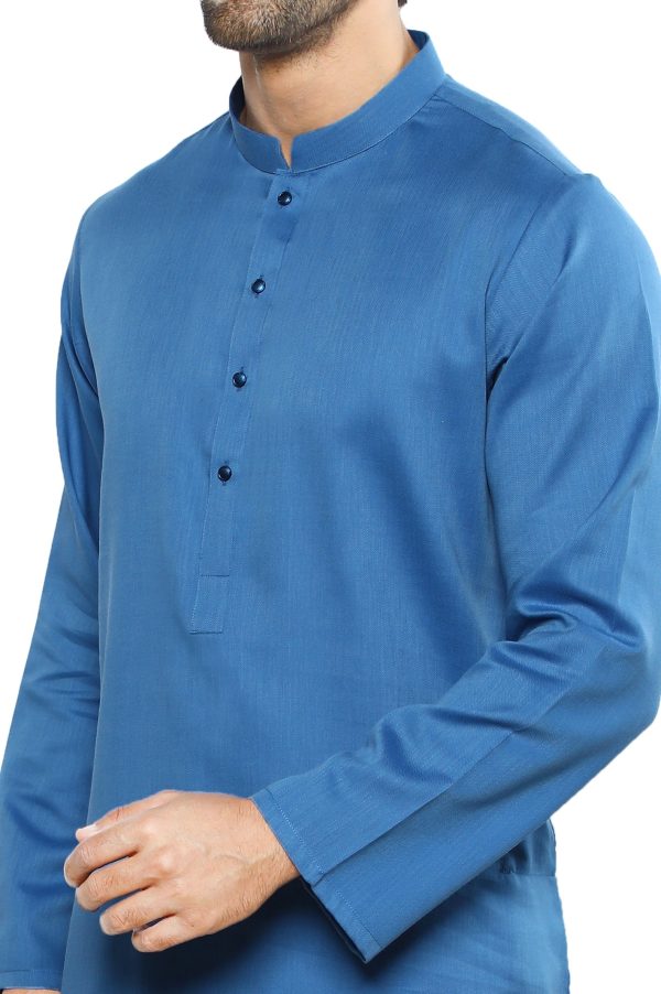 Men s Kurta in R-Blue SKU: EA3036-R-BLUE Discount