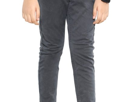 Charcoal Slim Fit Denim Jeans For Discount