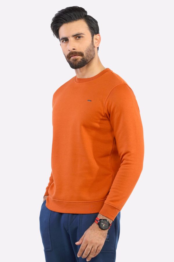 Rust Basic Sweatshirt Online Hot Sale