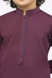 Boys Kurta Shalwar In Dark Purple Online Sale