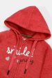 Red Infant Girls Zipper Hoodie Online now