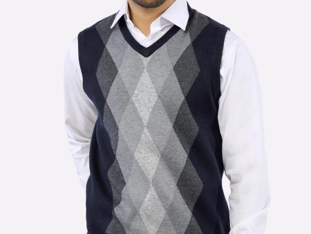 Navy Blue V-Neck Gents Sweater Sale