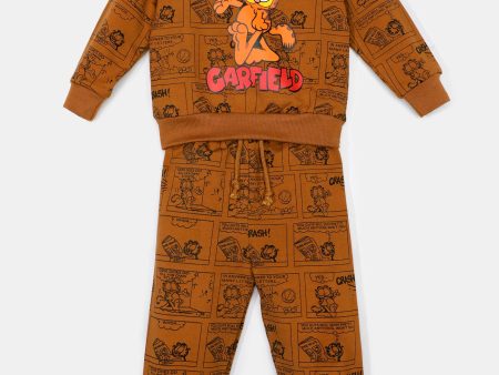 Brown Graphic Printed Boys Combos Sale