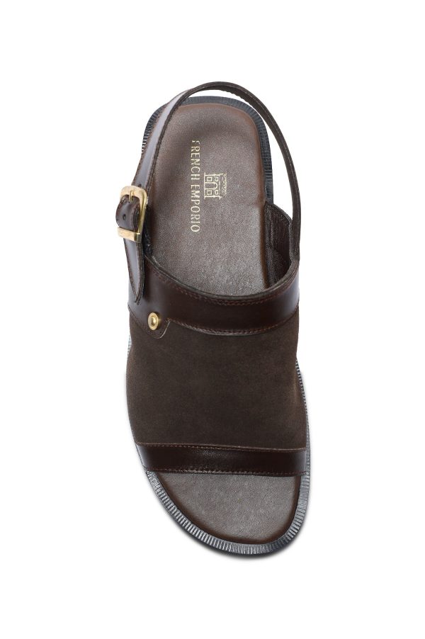 French Emporio Men s Sandal SKU: SLD-0041-COFFEE Online now