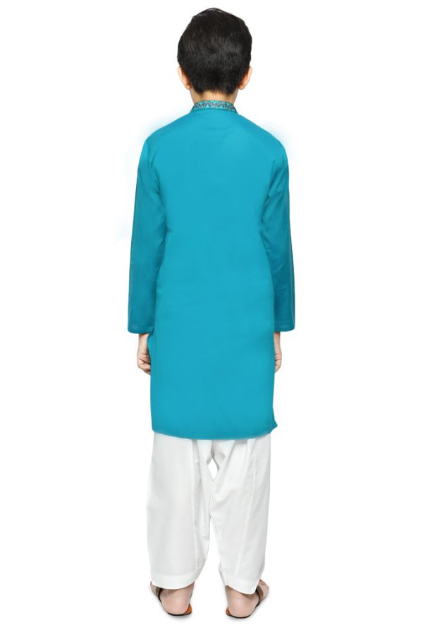 Boys Kurta In Green SKU: KBKS-0036 Supply