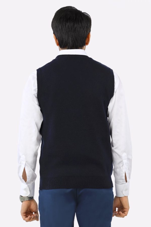 Navy Blue V-Neck Gents Sweater Sale